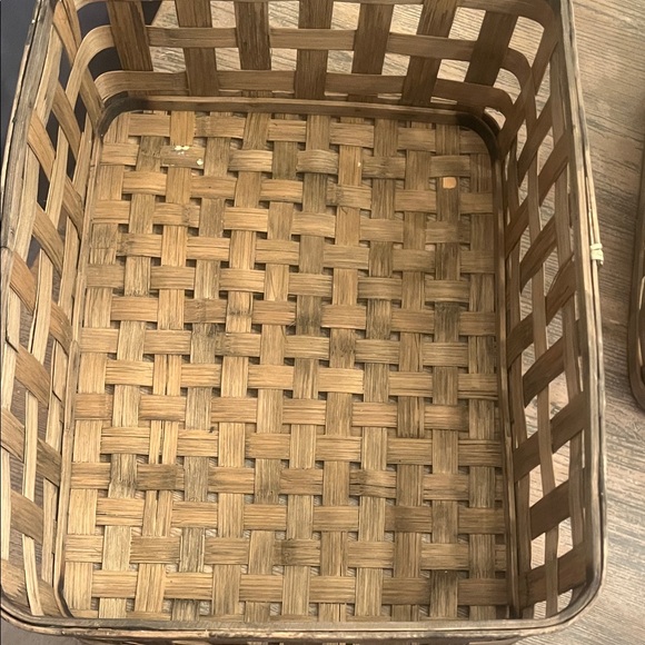 Rustic Brown Woven Tobacco Basket Set - Picture 8 of 8
